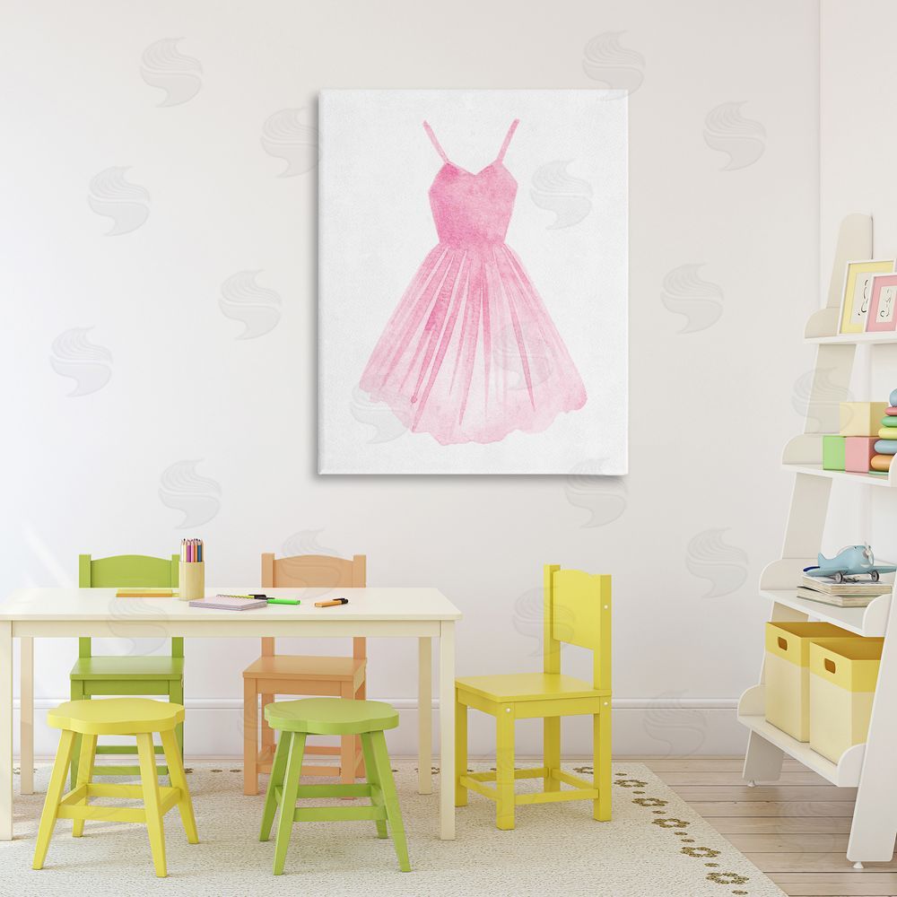 Camila Juncos Pink Ballerina Dress Printed Wall Art in Room