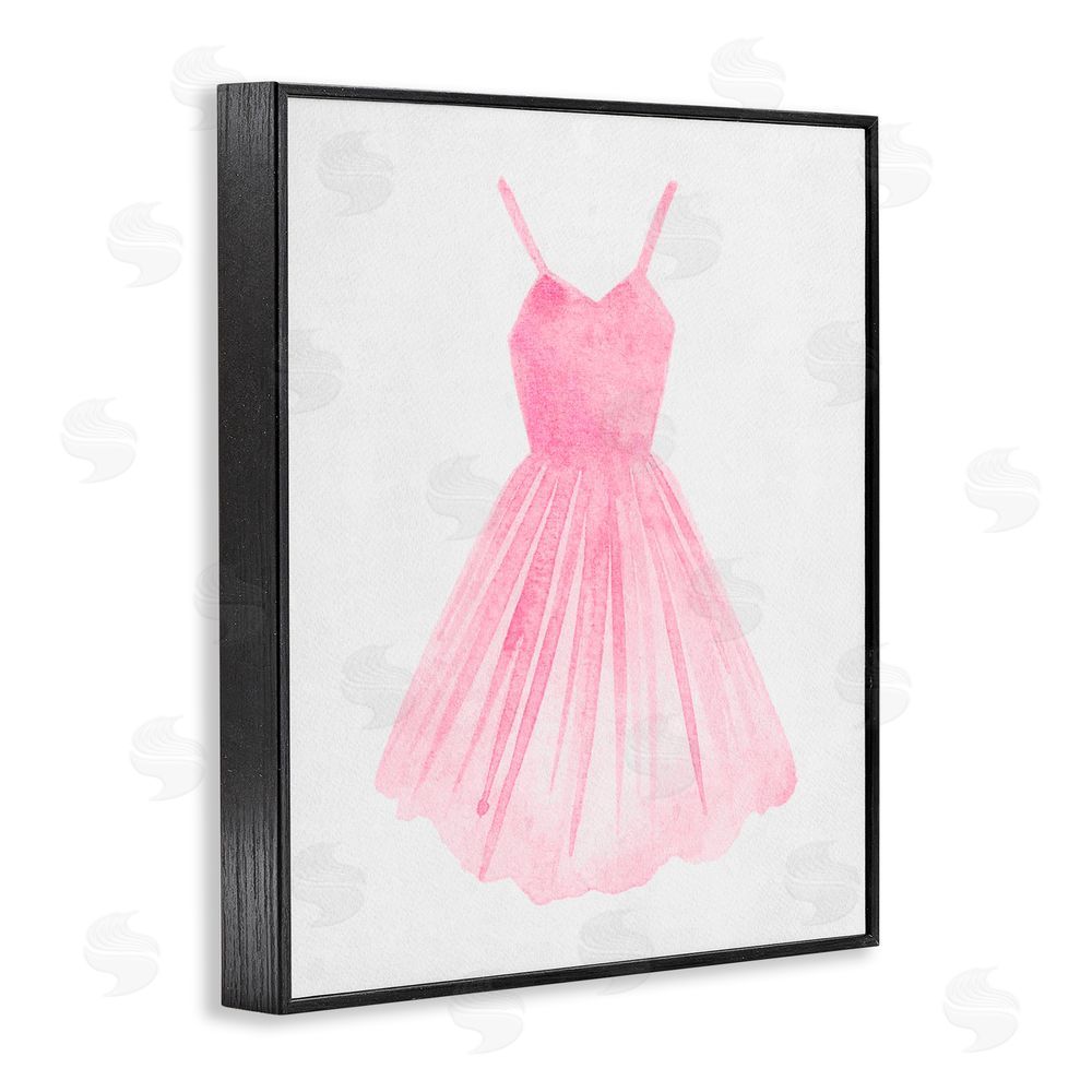 Camila Juncos Pink Ballerina Dress Black Framed Giclee Art Print