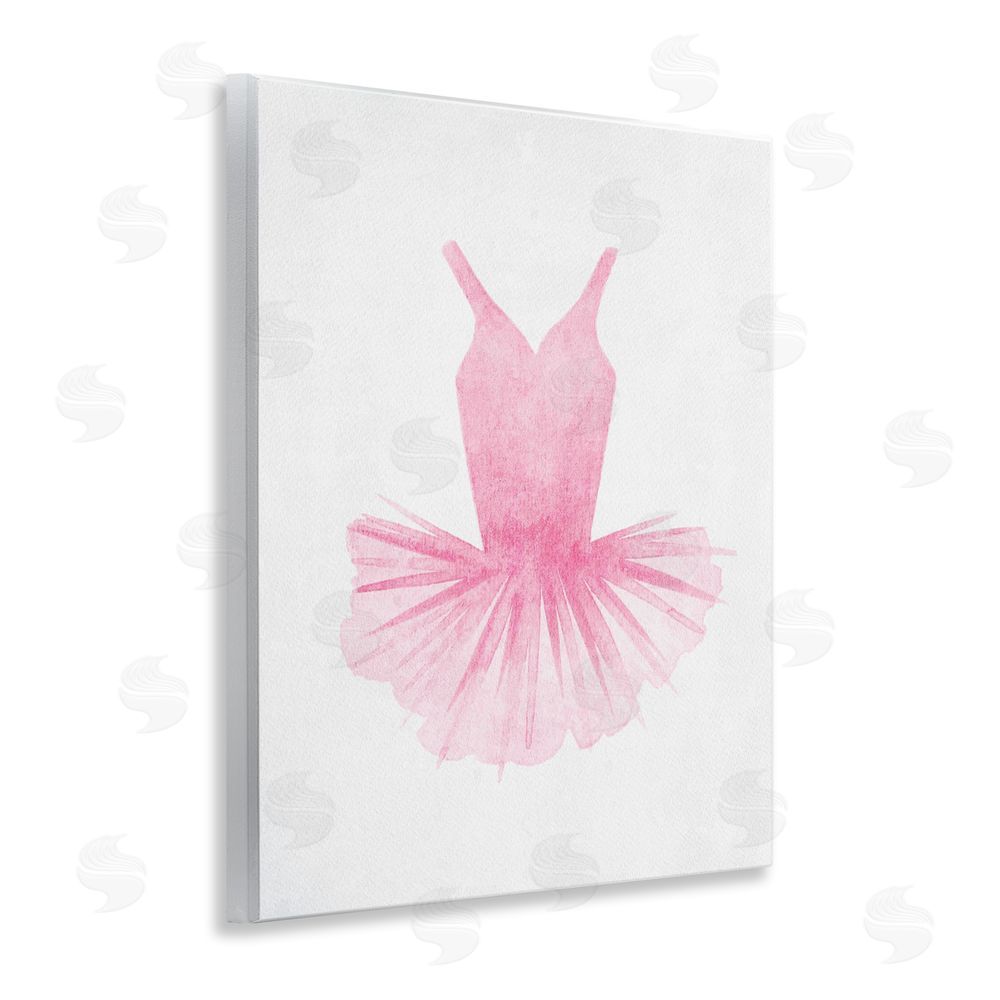 Camila Juncos Pink Ballerina Tutu Watercolor Wall Plaque Art Print