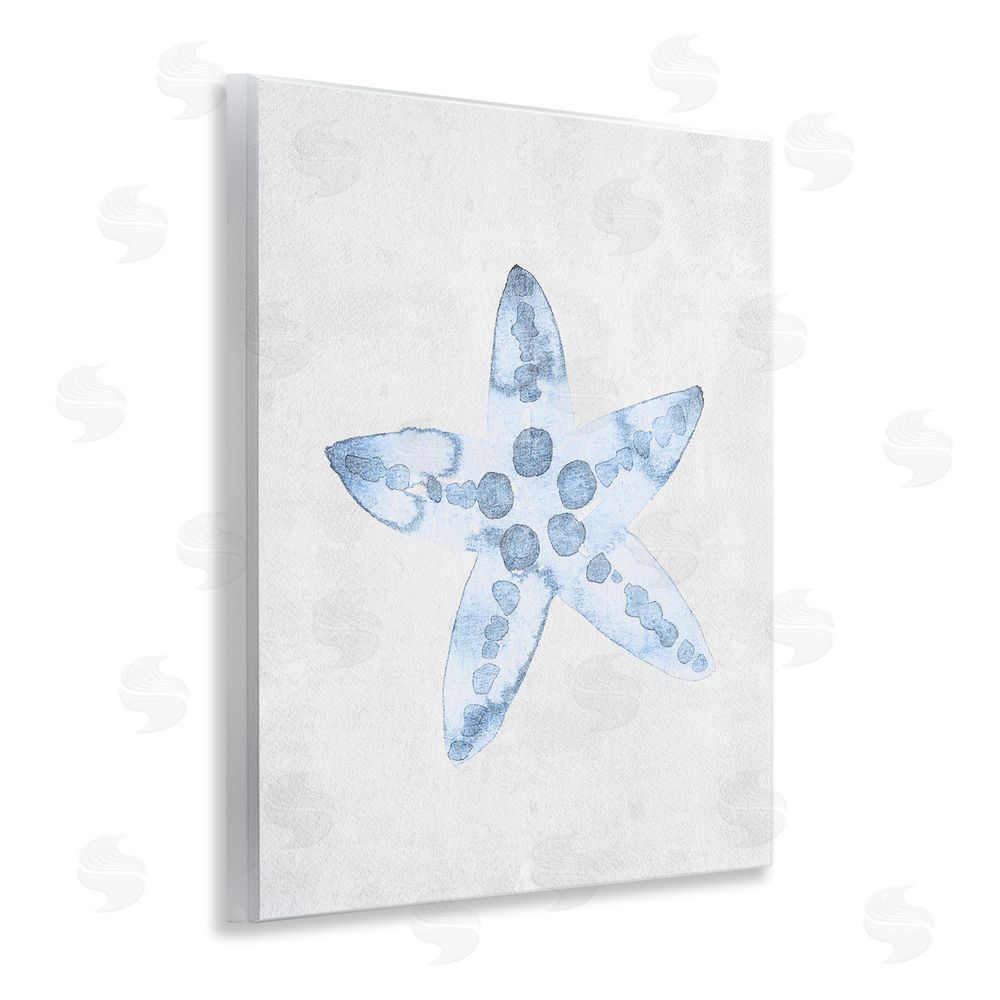 Camila Juncos Soft Watercolor Blue Starfish Wall Plaque Art Print