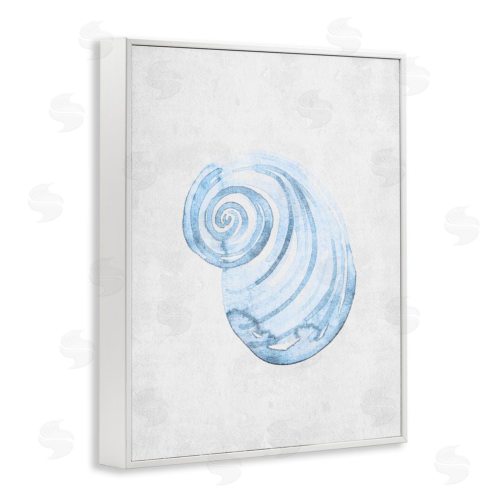 Camila Juncos Subtle Spiral Sea Snail White Frame Giclee Art Print