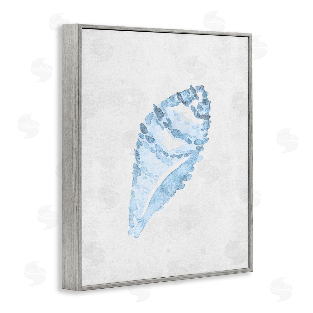 Camila Juncos Sea Snail Seashell Gray Framed Giclee Art Print