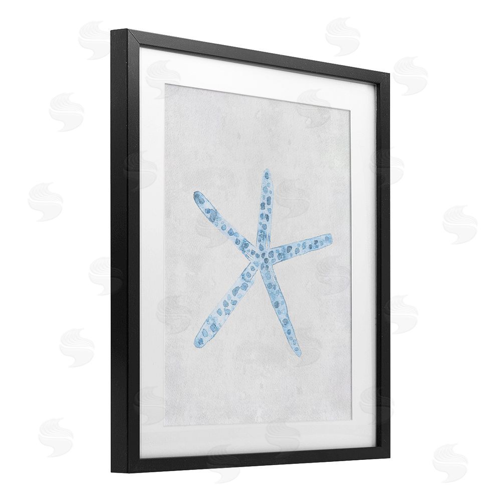 Camila Juncos Starfish with Thin Arms Black Framed Print Under Glass Art