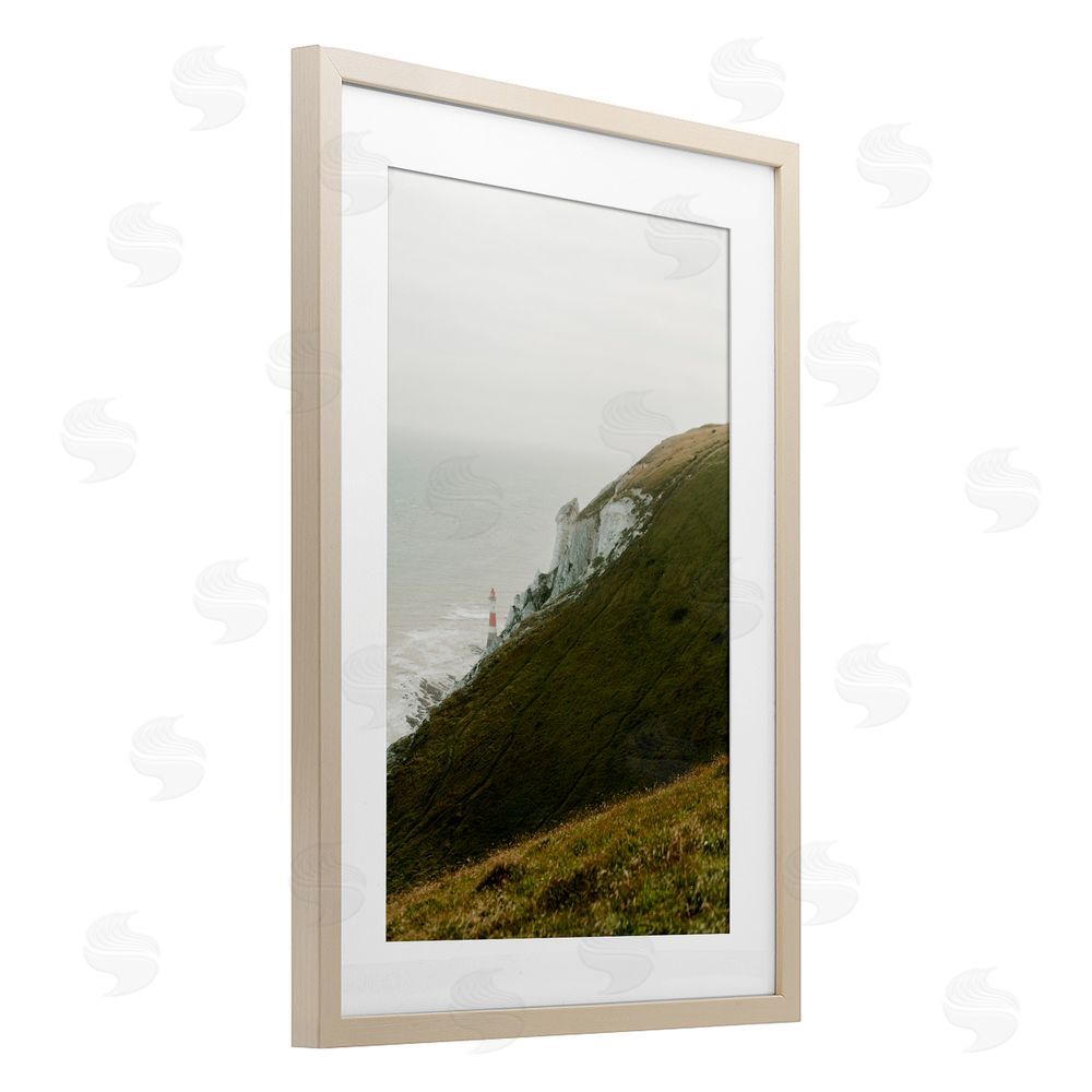Jade Sharp Photo Hillside Beachy Head Lighthouse Birch Framed Print Under Glass Art