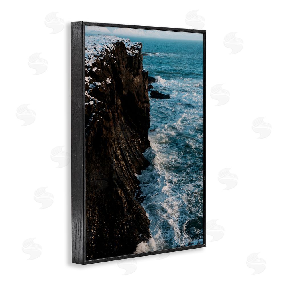 Jade Sharp Photo Iceland Peninsula Cliff Black Framed Giclee Art Print