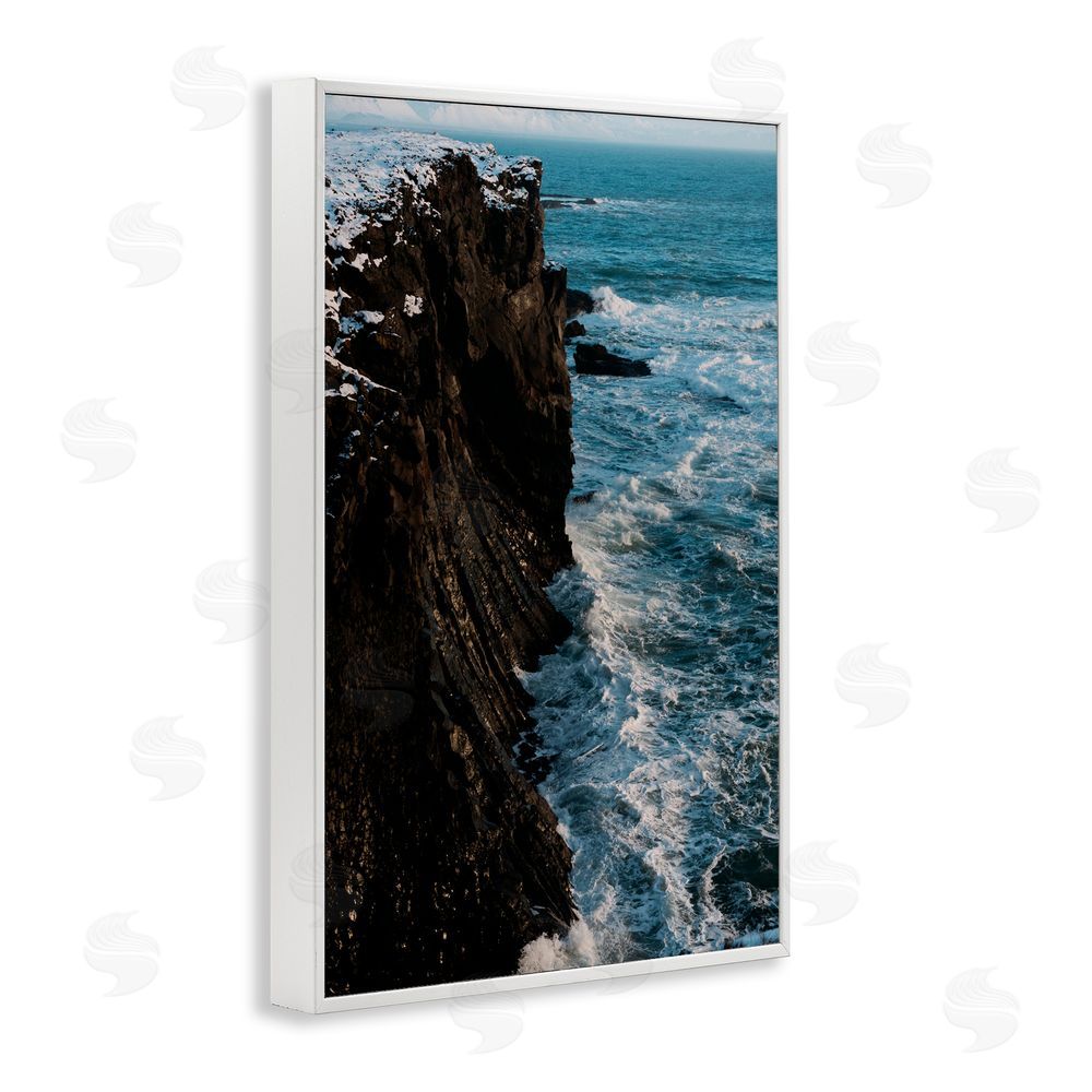 Jade Sharp Photo Iceland Peninsula Cliff White Frame Giclee Art Print