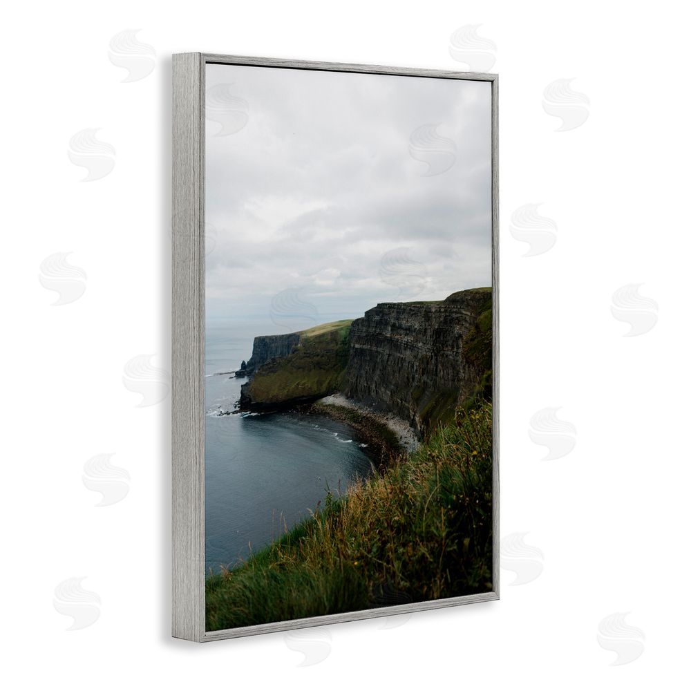 Jade Sharp Photo Ireland Cove Scenic Inlet Gray Framed Giclee Art Print