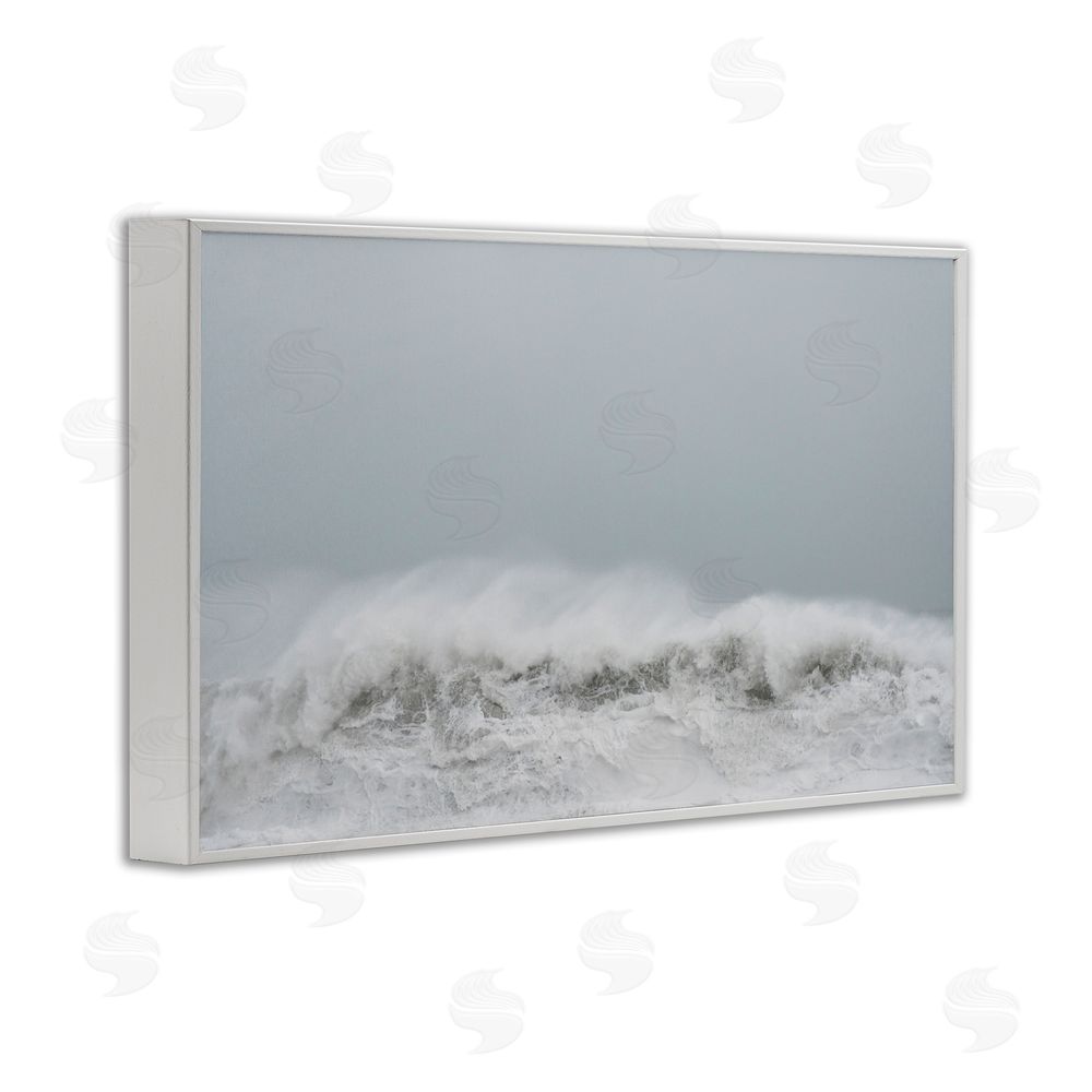 Jade Sharp Photo Cresting Wave Abstraction White Frame Giclee Art Print