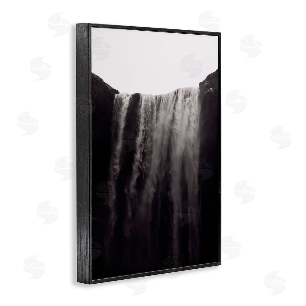 Jade Sharp Photo Skogafoss Icelandic Waterfall Black Framed Giclee Art Print