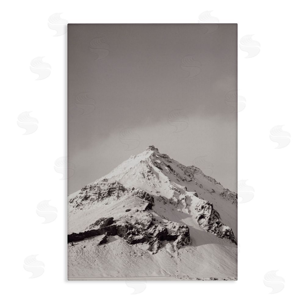 Jade Sharp Photo Icy Mountain Peak Iceland Canvas Wall Art Print