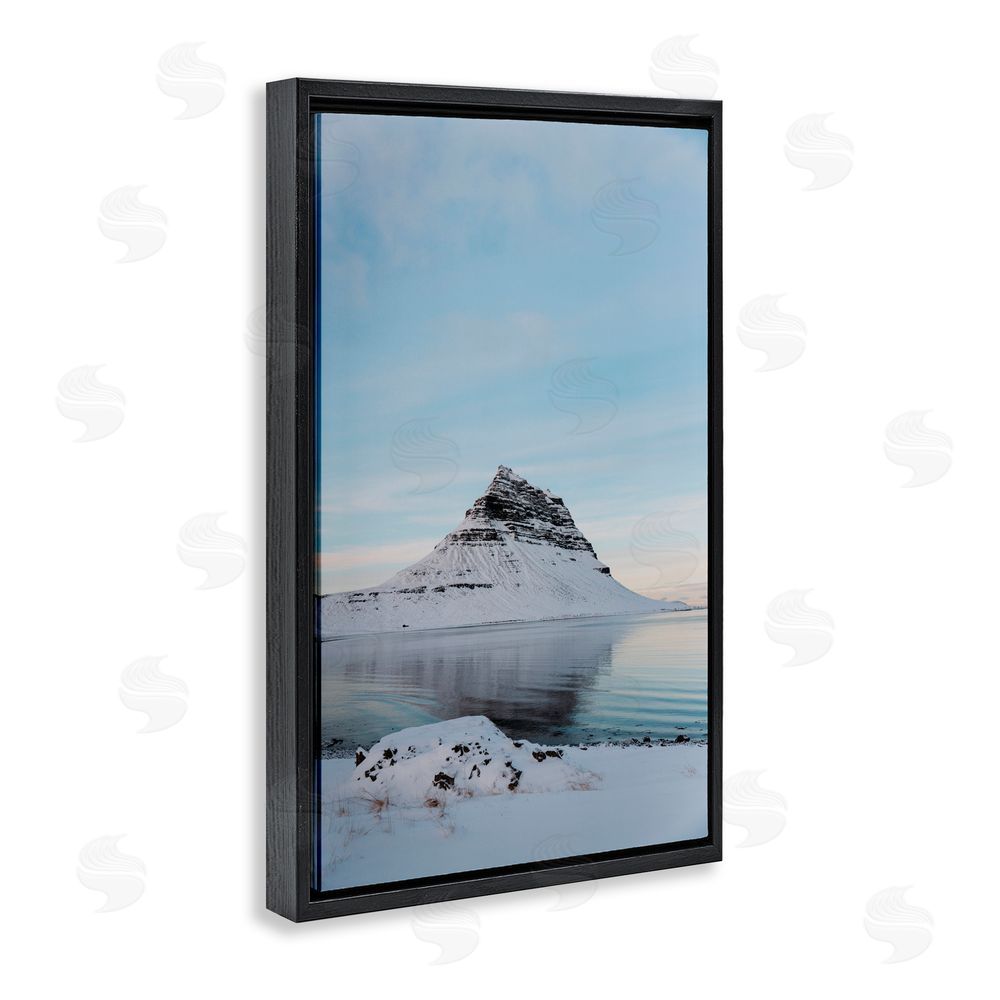 Jade Sharp Photo Scenic Iceland Peninsula Black Floating Frame Canvas Wall Art Print