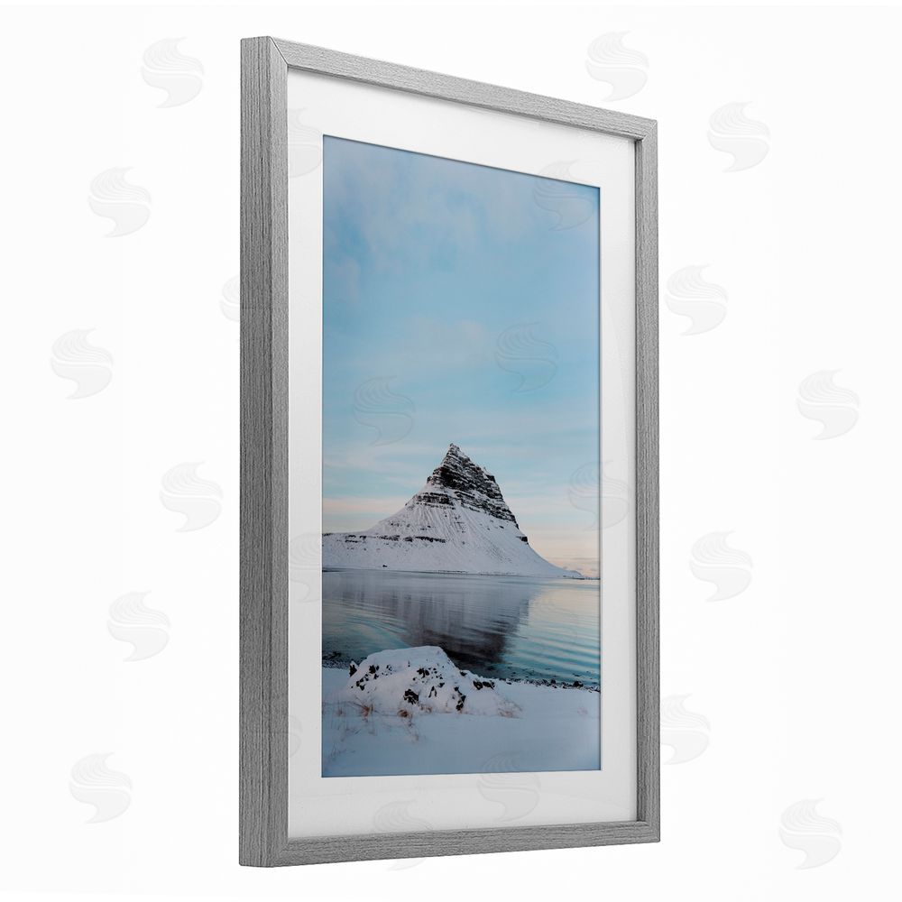 Jade Sharp Photo Scenic Iceland Peninsula Gray Framed Print Under Glass Art
