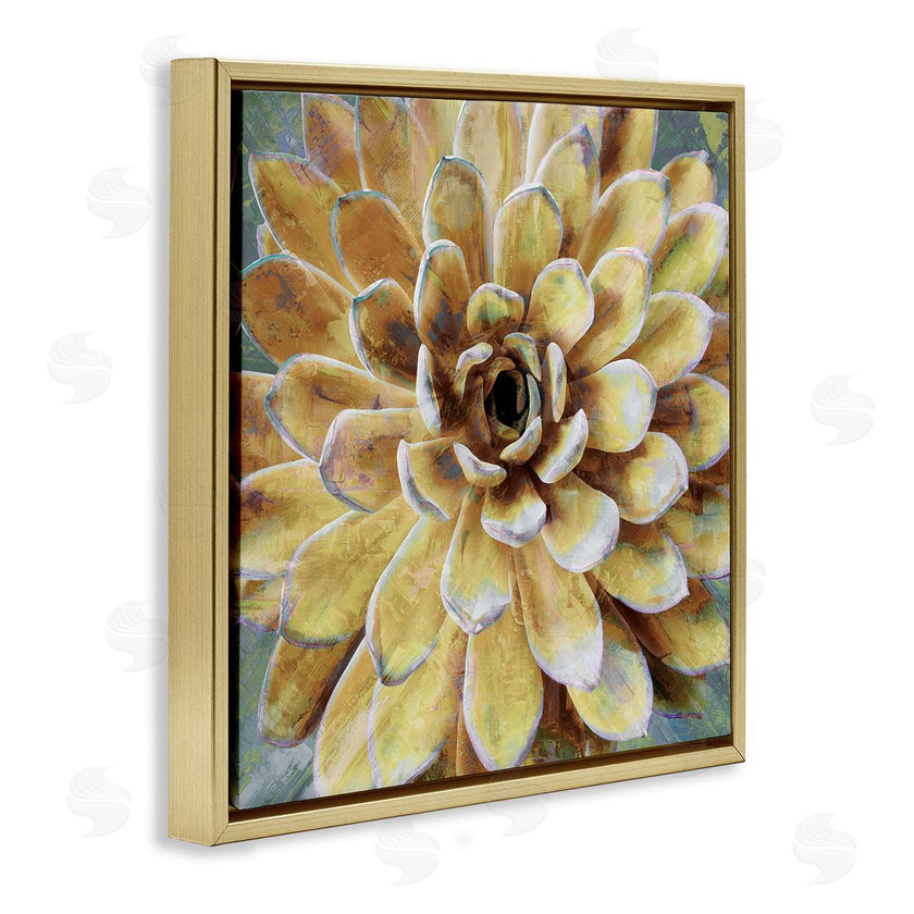 Lindsay Benson | Yellow Botanical Succulent Bloom Painting