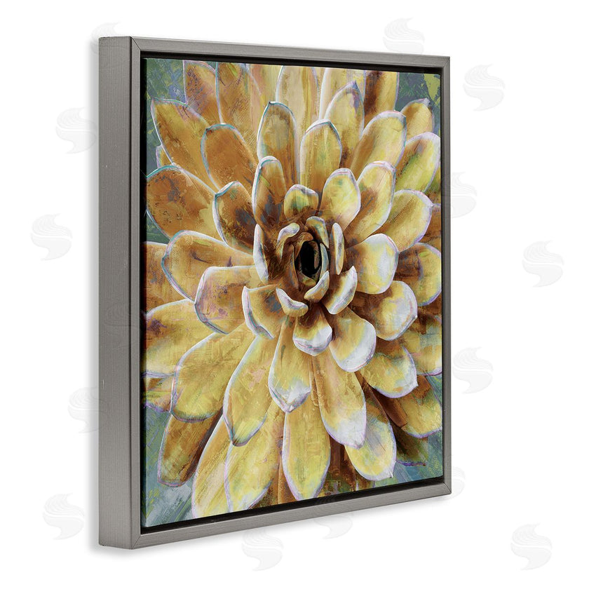 Lindsay Benson | Yellow Botanical Succulent Bloom Painting