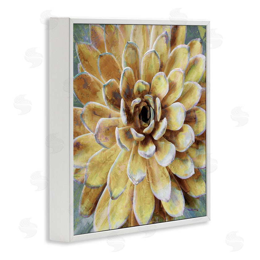 Lindsay Benson | Yellow Botanical Succulent Bloom Painting