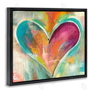 Kami Lerner | Abstract Textural Heart Painting