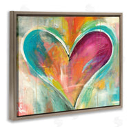 Kami Lerner | Abstract Textural Heart Painting