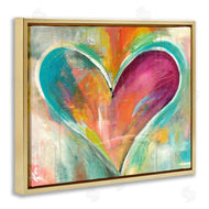 Kami Lerner | Abstract Textural Heart Painting