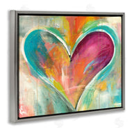 Kami Lerner | Abstract Textural Heart Painting