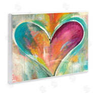 Kami Lerner | Abstract Textural Heart Painting