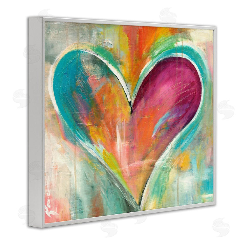 Kami Lerner | Abstract Textural Heart Painting