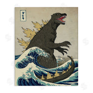 Michael Buxton | Nautical Godzilla Eastern Style Illustration