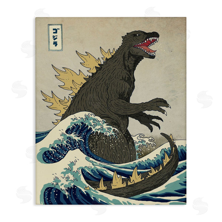 Michael Buxton | Nautical Godzilla Eastern Style Illustration