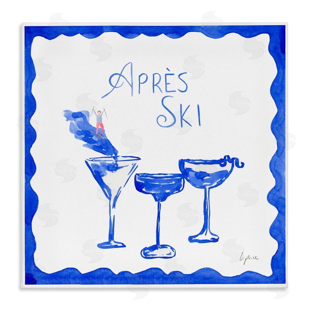 Lucille Price Apres Ski Winter Cocktails Canvas Wall Art Print