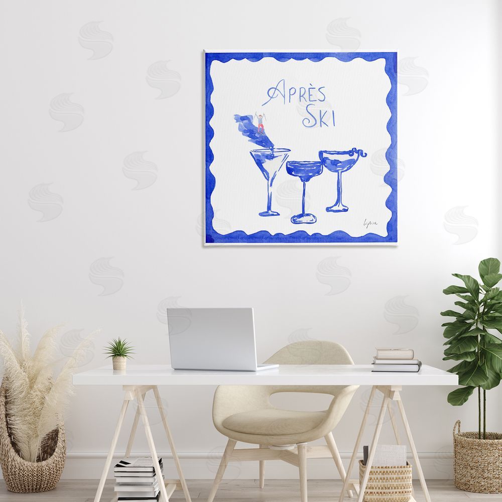 Lucille Price Apres Ski Winter Cocktails Canvas Art on Wall