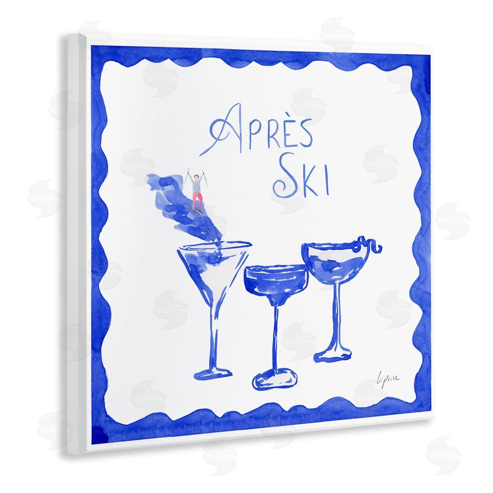 Lucille Price Apres Ski Winter Cocktails Wall Plaque Art Print