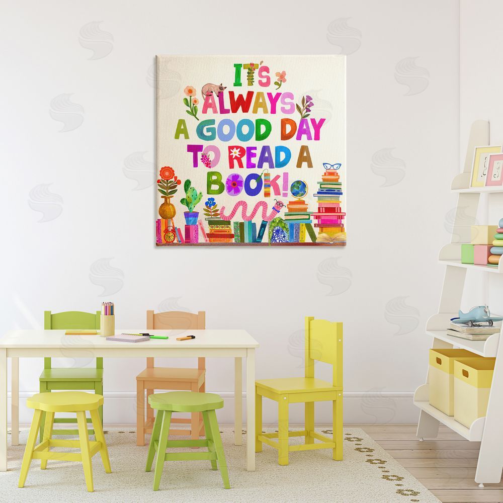 Katherine Herrell Studio Good Day To Read A Book Canvas Art on Wall