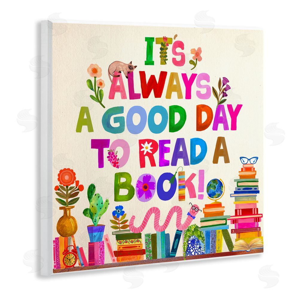 Katherine Herrell Studio Good Day To Read A Book Wall Plaque Art Print