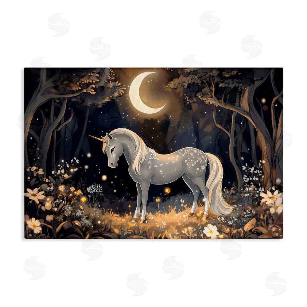 Creative Studio Moonlit Fairytale Unicorn Canvas Wall Art Print