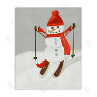 Kristal Clifford | Snowman Skiing with Cardinals