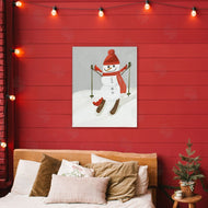 Kristal Clifford | Snowman Skiing with Cardinals
