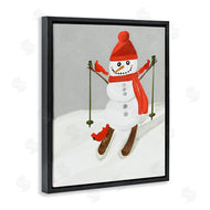 Kristal Clifford | Snowman Skiing with Cardinals