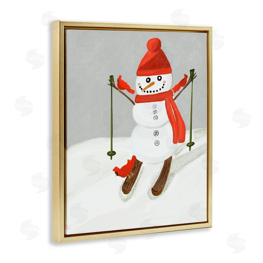 Kristal Clifford | Snowman Skiing with Cardinals