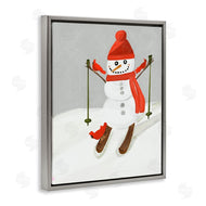 Kristal Clifford | Snowman Skiing with Cardinals
