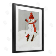 Kristal Clifford | Snowman Skiing with Cardinals