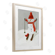 Kristal Clifford | Snowman Skiing with Cardinals