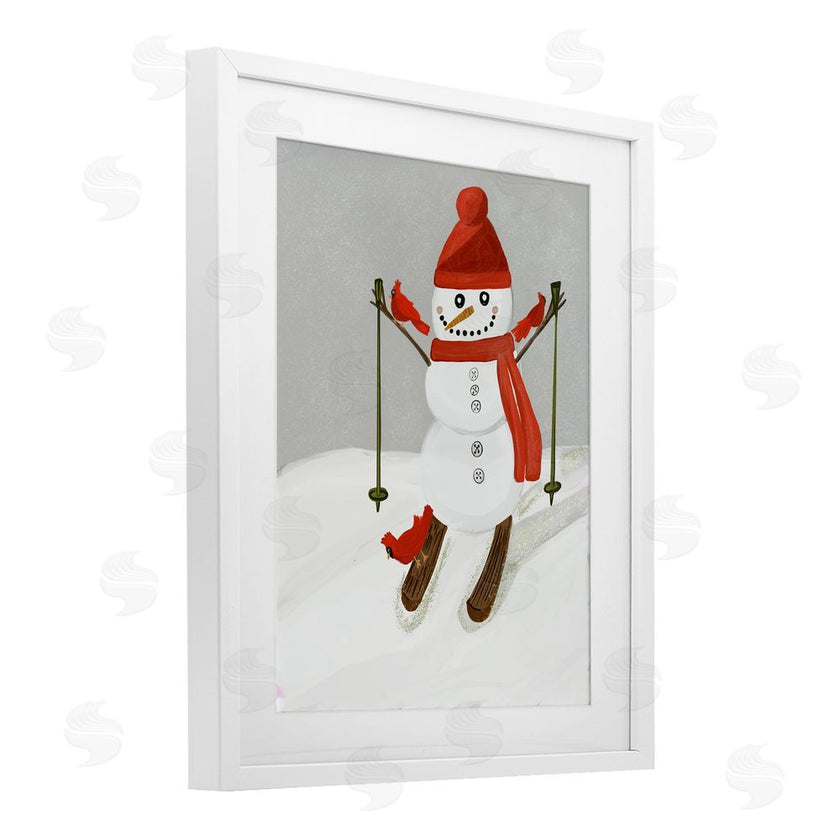 Kristal Clifford | Snowman Skiing with Cardinals