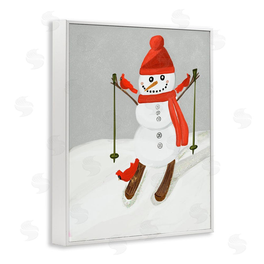 Kristal Clifford | Snowman Skiing with Cardinals