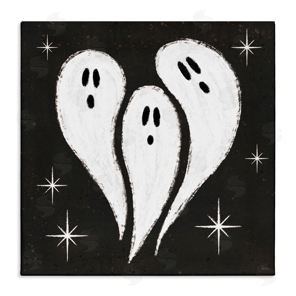 Veronique Charron Wee Bit Wicked Ghosts Canvas Wall Art Print