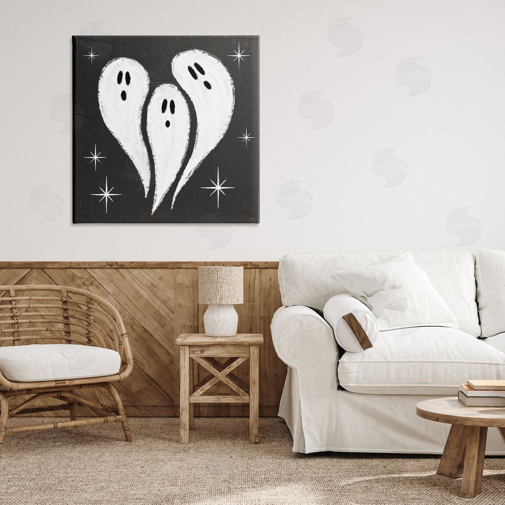 Veronique Charron Wee Bit Wicked Ghosts Printed Wall Art in Room