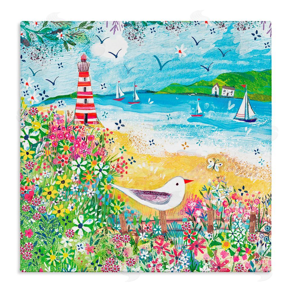 Clare Tupper Summer Whimsy Seaside Canvas Wall Art Print