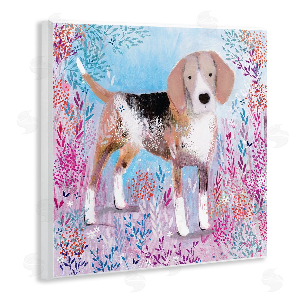 Clare Tupper Hound Dog Soft & Whimsical Wall Plaque Art Print