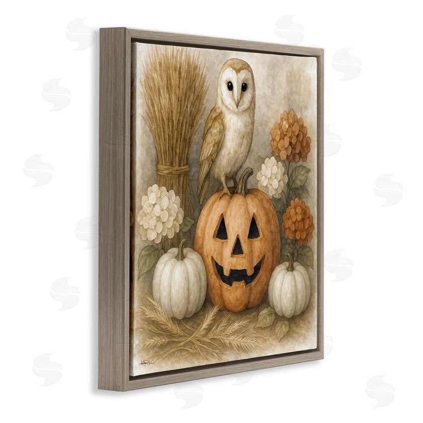 Antony Smith | Autumn Harvest Owl & Jack-o-Lantern