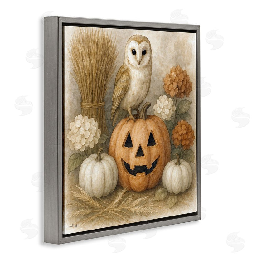 Antony Smith | Autumn Harvest Owl & Jack-o-Lantern