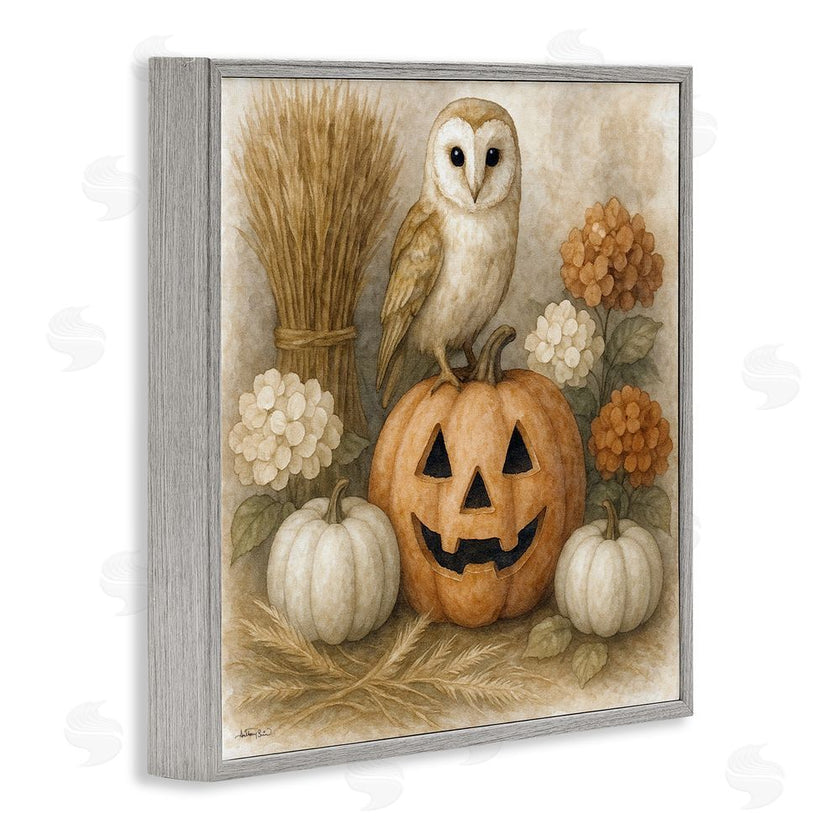 Antony Smith | Autumn Harvest Owl & Jack-o-Lantern