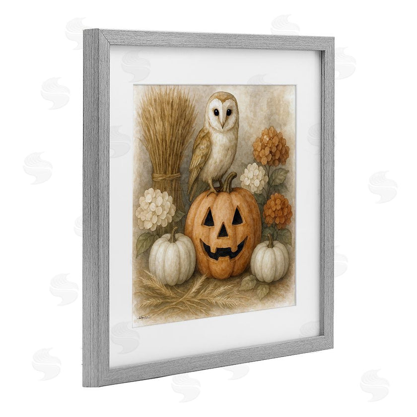 Antony Smith | Autumn Harvest Owl & Jack-o-Lantern